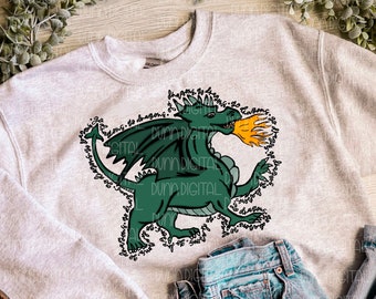 Dragon PNG, Dragon Mascot PNG, Descarga de diseño de sublimación, Dragon Pride PNG, Diseño de camisa de sublimación de dragón