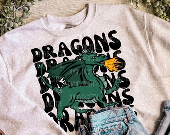 Dragon PNG, Dragon Mascot PNG, Sublimation Design Download, Dragon Pride PNG, Dragon Sublimation Shirt Design
