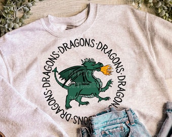 Dragon PNG, Dragon Mascot PNG, Descarga de diseño de sublimación, Dragon Pride PNG, Diseño de camisa de sublimación de dragón
