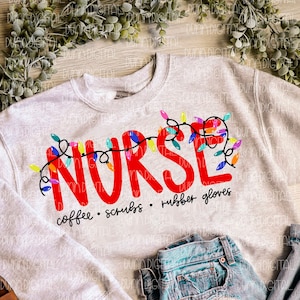 Christmas Nurse PNG, Nurse Sublimation Design Downloads, Nurse Sublimation Design, RN Sublimation, Nurse Appreciation png, Nurse PNG
