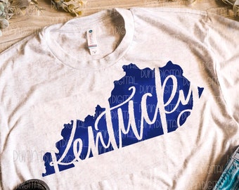 Kentucky PNG für Sublimation, Kentucky Sublimation Designs, Blue Kentucky PNG, Ky Sublimation Download