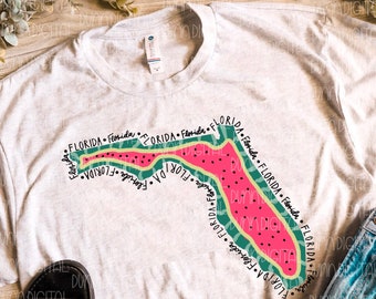 Florida PNG para sublimación, Florida Sublimation Design, Florida Summer PNG, Florida Sublimation Download, Florida Vacation PNG