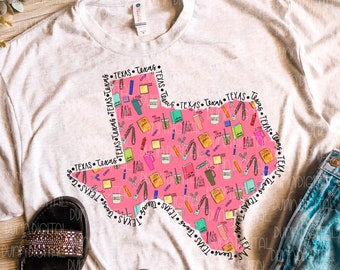 Teacher Texas PNG File For Sublimation, Texas Sublimation Designs, Texas PNG, tx png, Texas Sublimation Designs Download, Teacher png texas