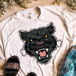 Panther Mascot PNG, Panther Sublimation Design DOWNLOAD, Panther png file, Panther Sublimation Download, Panther pride png