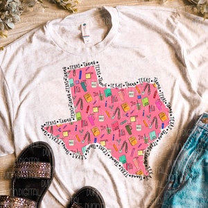 Teacher Texas PNG File For Sublimation, Texas Sublimation Designs, Texas PNG, tx png, Texas Sublimation Designs Download, Teacher png texas
