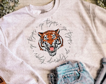 Tiger PNG Sublimation Design DOWNLOAD For Sublimation Transfer, Tiger Pride PNG Graphic Tee Sublimation Shirt Design