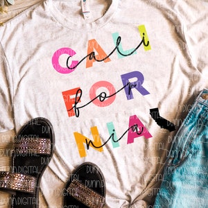 Californië PNG, Californië PNG voor sublimatie, Californië Sublimatie Design, Californië Sublimatie Download, Californië Shirt Design