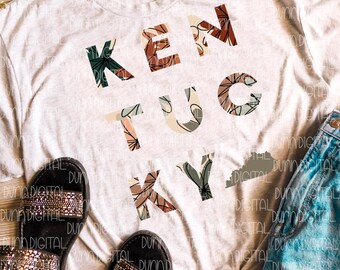 Kentucky PNG for Sublimation, Kentucky Sublimation Design, Multicolor Kentucky PNG, Kentucky Sublimation Download, Summer Kentucky PNG