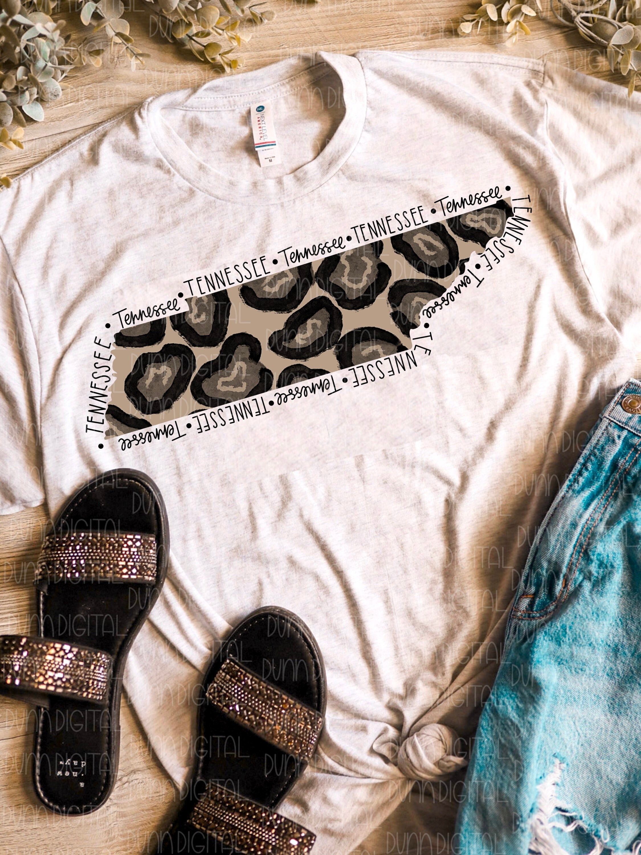 Cheetah Print Tennessee PNG for Sublimation, tn png, Tennessee Sublimation Design, Nashville PNG, Tennessee Sublimation Download