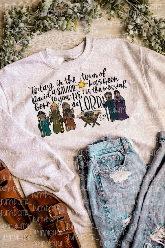 Nativity PNG, Christian Christmas PNG, Christmas Shirt Design png, Nativity Sublimation Design DOWNLOAD, Christmas Sublimation Download