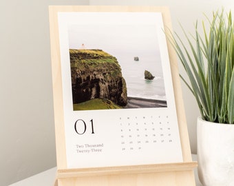 2023 Desk Calendar w/ Wood Stand