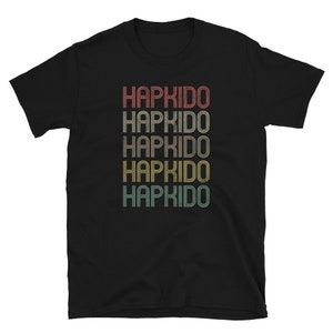 Hapkido uniseks shirt in retrostijl cadeau
