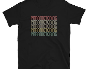 Retro Style Paramotoring Unisex Shirt Gift