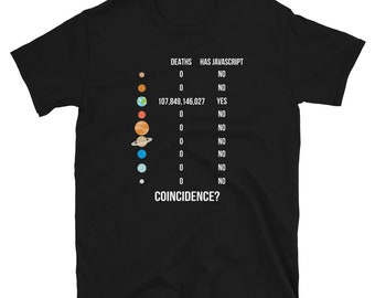 Funny Javascript For Javascript Programmer Unisex Shirt Gift