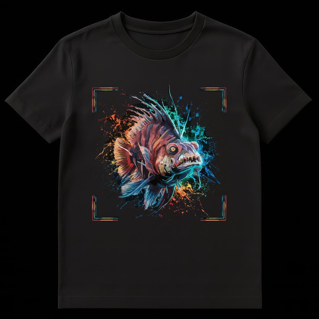 Meancing Fish Angler Menacing Deep Sea Fish Fishing Enthusiast Unisex T-shirt - Etsy