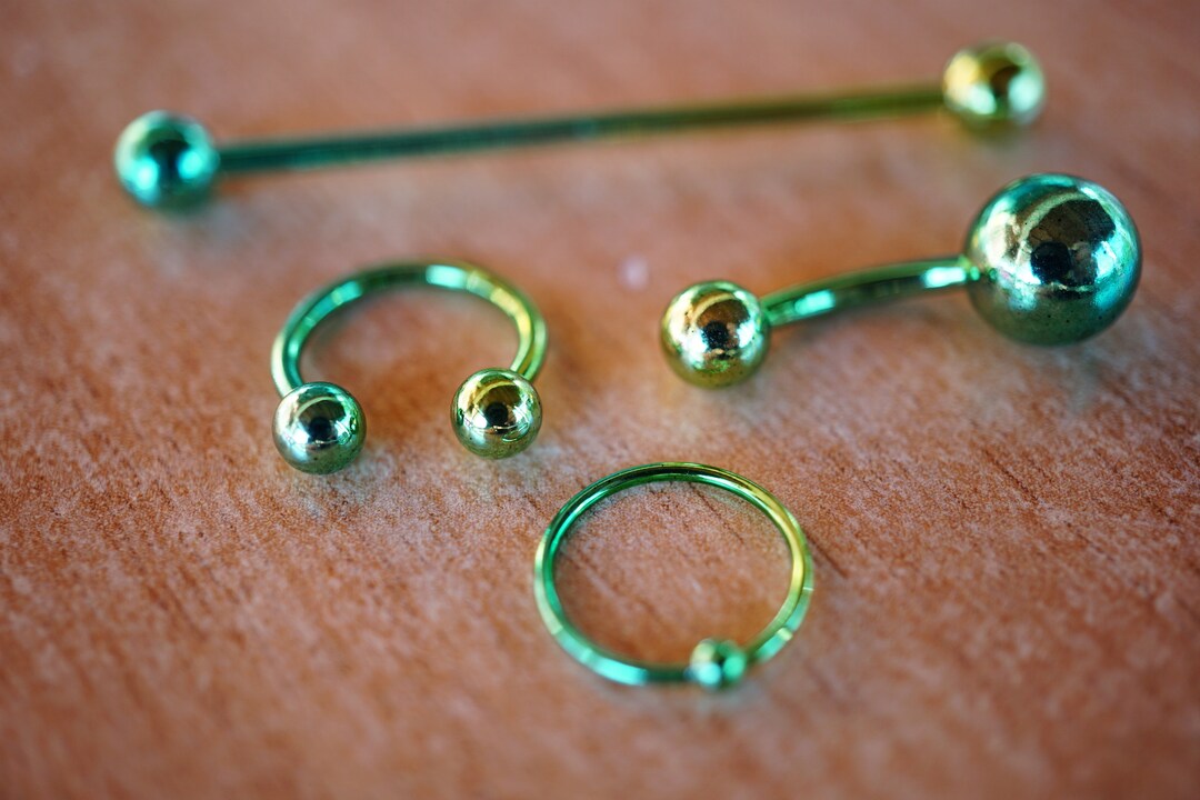 Paula & Fritz® Set Di Piercing A Ferro Di Cavallo, In Acciaio - Foto 5