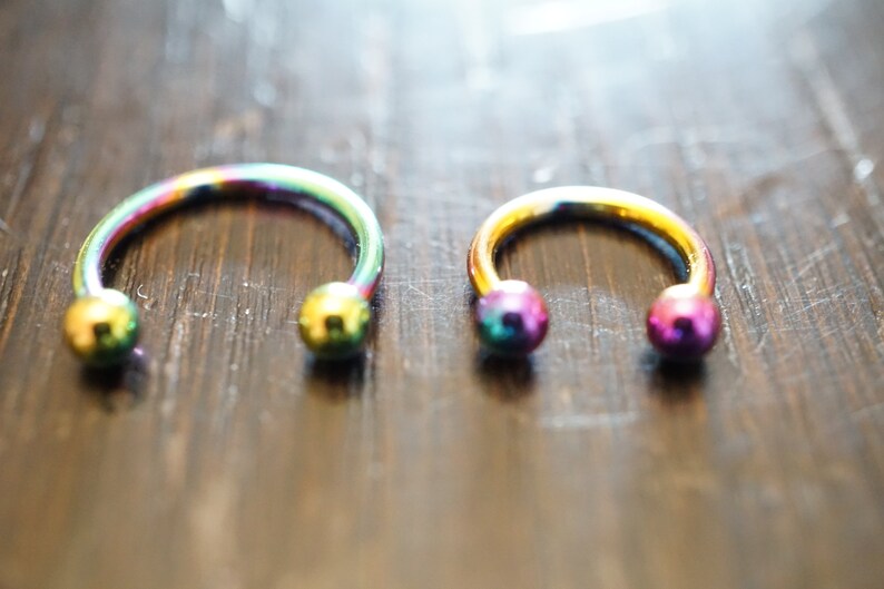 Horseshoe Barbell Piercing Jewelry BCR Bead Hoop Helix Tragus Etsy