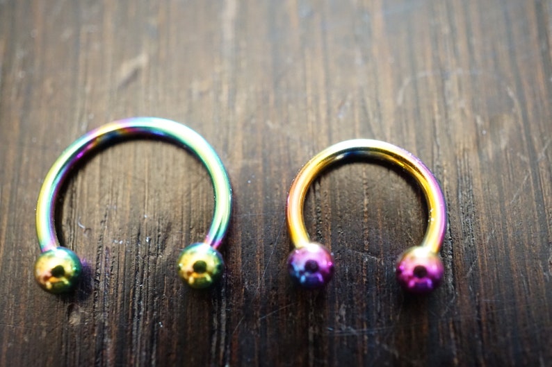 Horseshoe Barbell Piercing Jewelry BCR Bead Hoop Helix Tragus Etsy