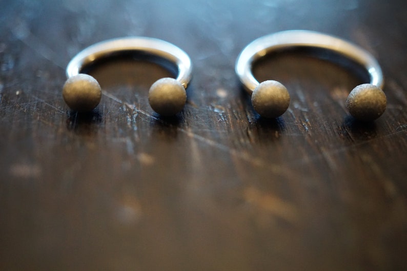 Horseshoe Piercing Jewelry BBC Bead Hoop Helix Tragus Orbital Etsy