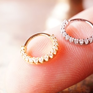 Cartilage Hoop ,Cartilage silver, Nose Ring,Nose Hoop,Silver,Gold, Jewelry,Helix Hoops,Mini Hoops,Dainty Hoops,Gemstone,Tiny hoops