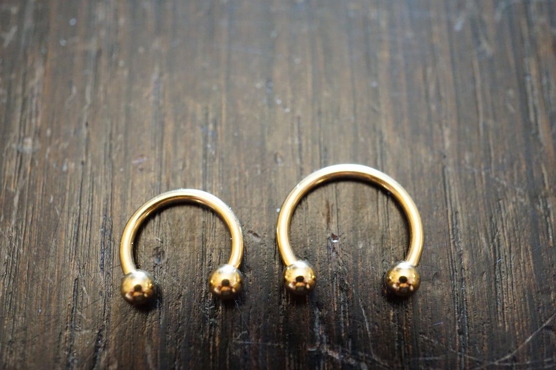Horseshoe Barbell Piercing Jewelry BCR Bead Hoop Helix Tragus Etsy