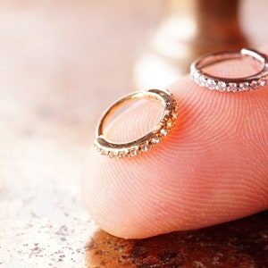 Cartilage Hoop ,Cartilage silver, Nose Ring,Nose Hoop,Silver,Gold, Jewelry,Helix Hoops,Mini Hoops,Dainty Hoops,Gemstone,Tiny hoops