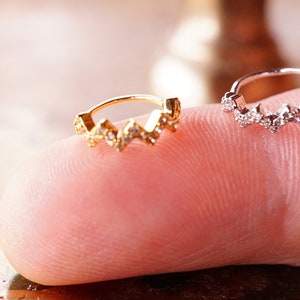 Cartilage Hoop,Cartilage silver,Nose Ring,Nose Hoop,Silver,Gold, Jewelry,Helix Hoops,Mini Hoops,Dainty Hoops,Gemstone,Tiny hoops