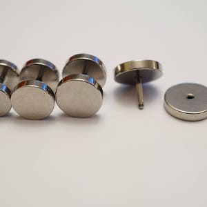 Silver Steel fake plug in different size round cartilage earring ear fake plugs helix ear piercing surgical steel men ear studs men jewerly