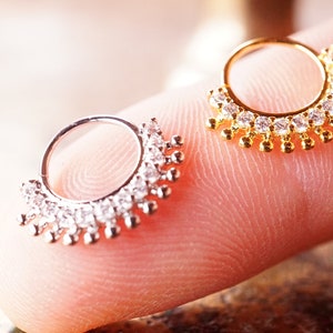 Cartilage Hoop ,Cartilage silver, Nose Ring,Nose Hoop,Silver,Gold, Jewelry,Helix Hoops,Mini Hoops,Dainty Hoops,Gemstone,Tiny hoops