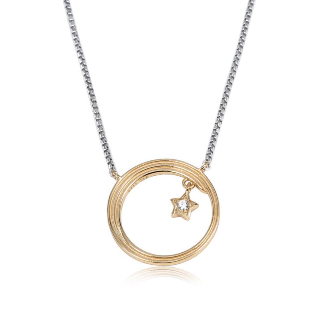 203jewelry Star Shank Necklace 星 一点モノ SEPHORA - Dazzling Starburst CZ Necklace In Silver – JohnnyB