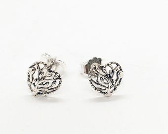 パンドラ ダブルハート スパークリングスタッドピアス スターリング