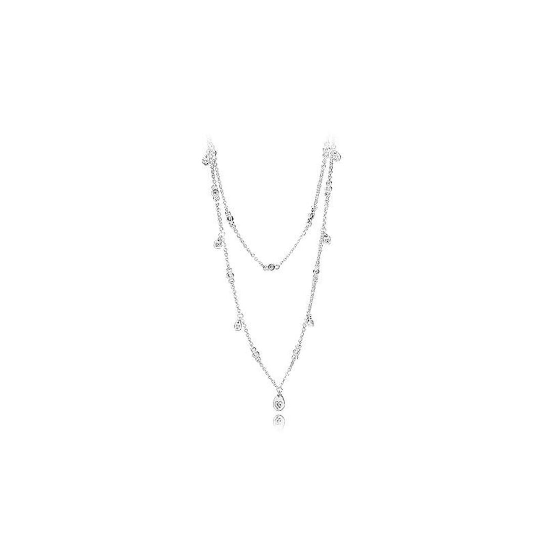 Pandora Silver Necklace Chandelier Droplets 45cm