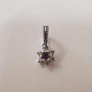 pandora, forget me not, flower, necklace pendant, charm
