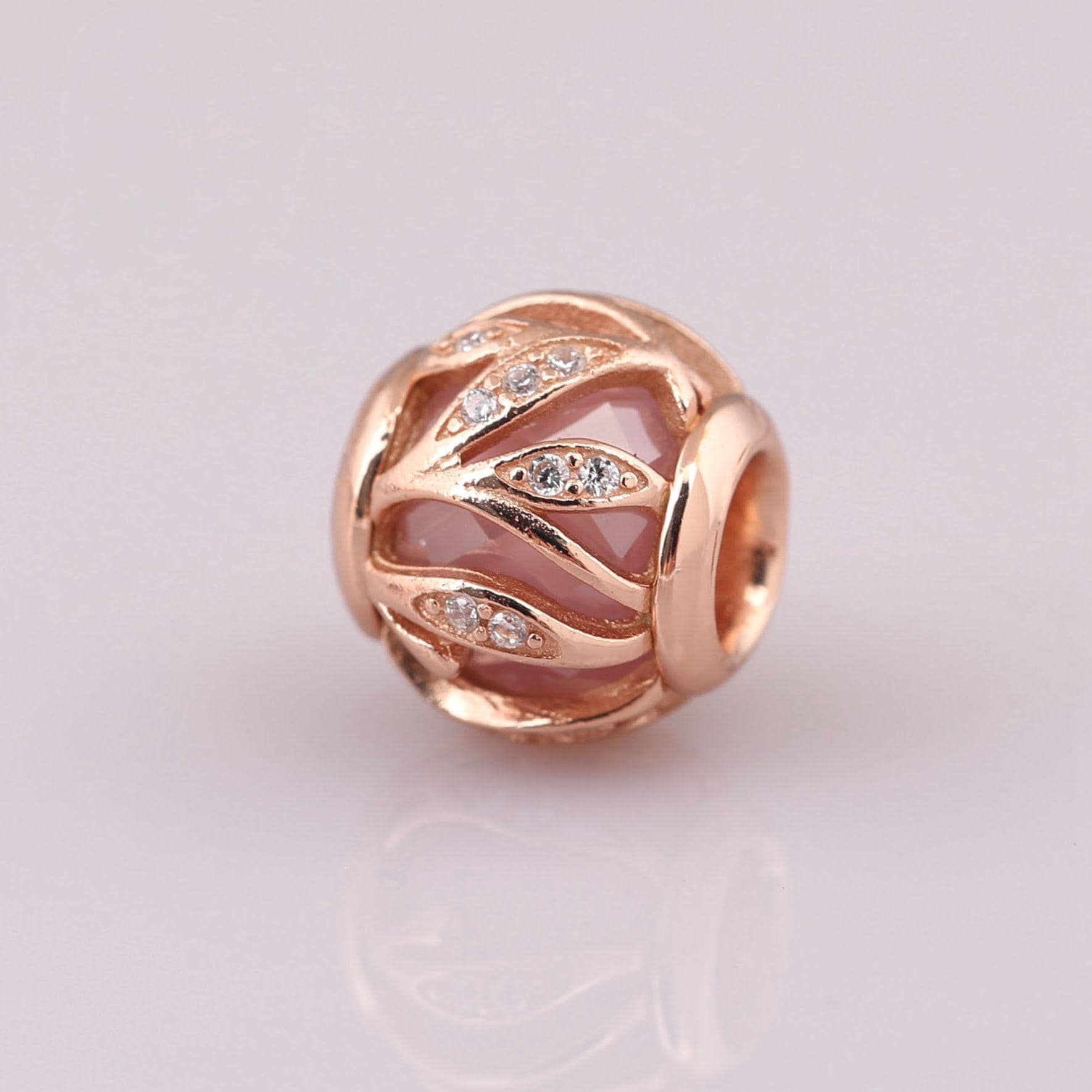 Pandora Rose Gold Bonds of Love Pink Essence Charm ALE - Etsy