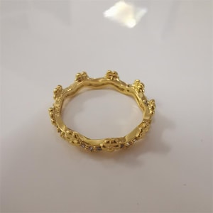 pandora flower crown ring
