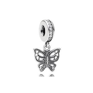 Pandora Silver Vintage Butterfly Dangle Charm