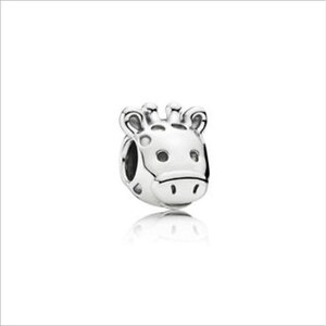 Walking Giraffe 3D Dangle Charm Bead - For Snake Chain Bracelets (Pandora, Chamilia Compatible) - View #9