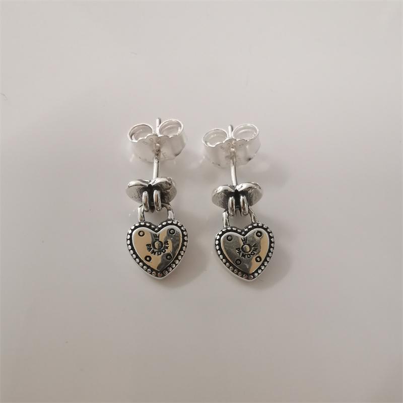 Pandora love lock earrings deals