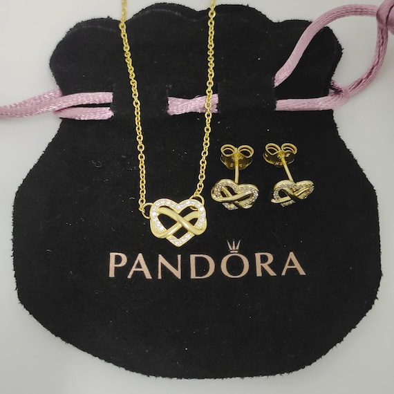 アクセサリー PANDORA Infinity Heart Necklace Sparkling Infinity Collier Necklace | Sterling silver