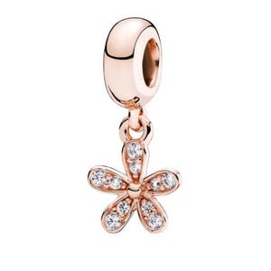New Pandora Dazzling Daisy Charm Rose gold