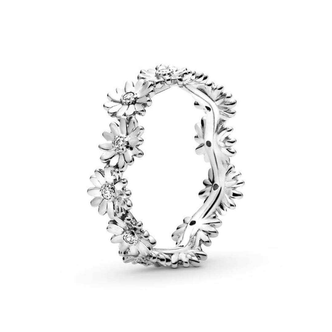 Pandora Sparkling Daisy Flower Crown Ring S925 Ale Sterling