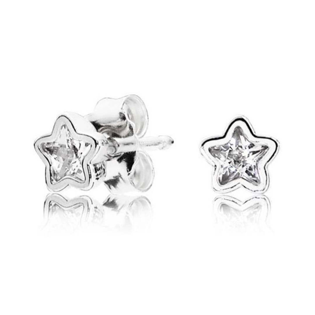 Pandora Sparkling Lucky Clover Stud Earrings Sterling Silver main image 1
