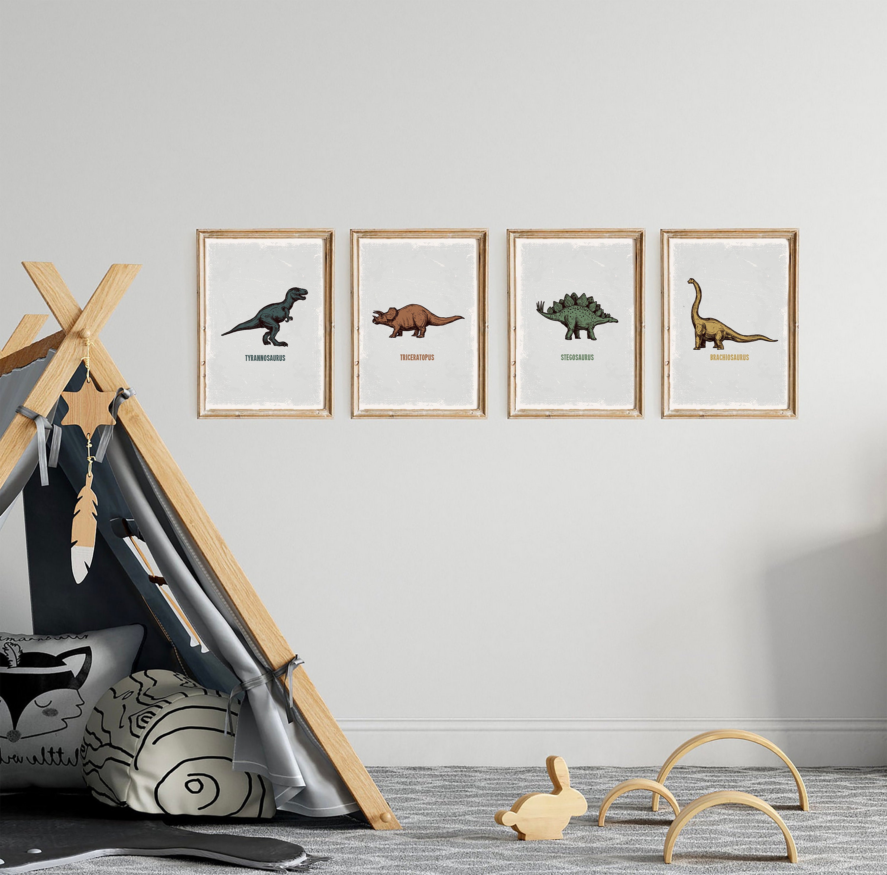 Coole Dinosaurier Wandaufkleber Für Jedes Zimmer – Bunt, Abziehbar, Kinderleicht Anzubringen