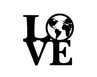 earth love Vinyl sticker