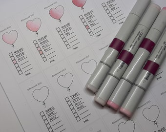 Copic Marker booklet / swatches 2022