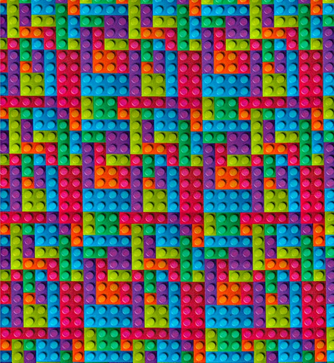 Lego Fabric 100 Cotton Toy Bricks Kids 150cm Wide Fabric Etsy