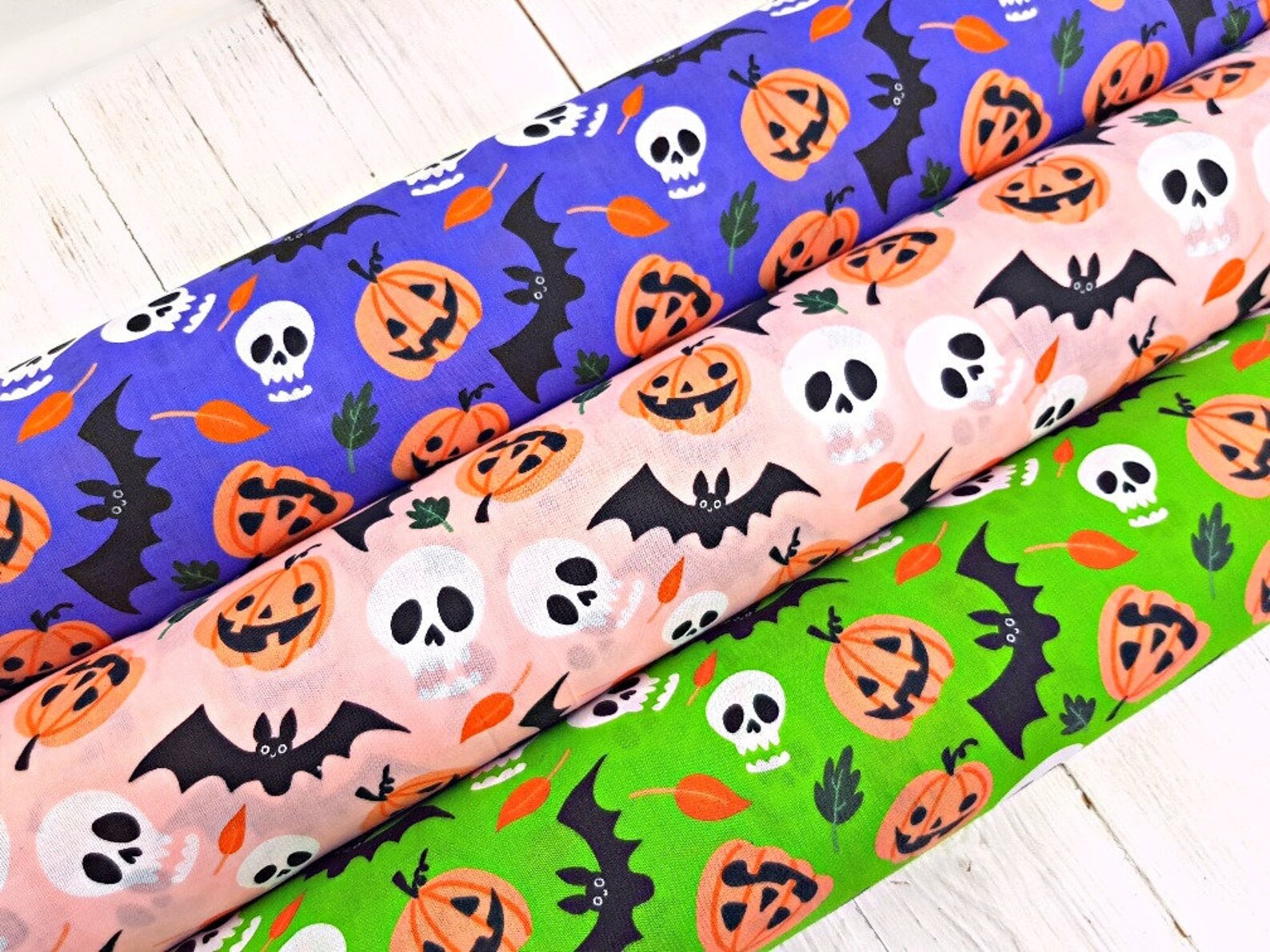 Halloween Fabric Polycotton Fabric Spooky Fabric Quilting Etsy