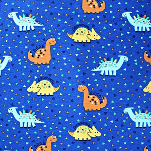 かわいい恐竜のコットンジャージー生地、幅150 cmのTシャツドレスメイキング生地、子供服素材、ベビーストレッチ生地（半メートル単位）
