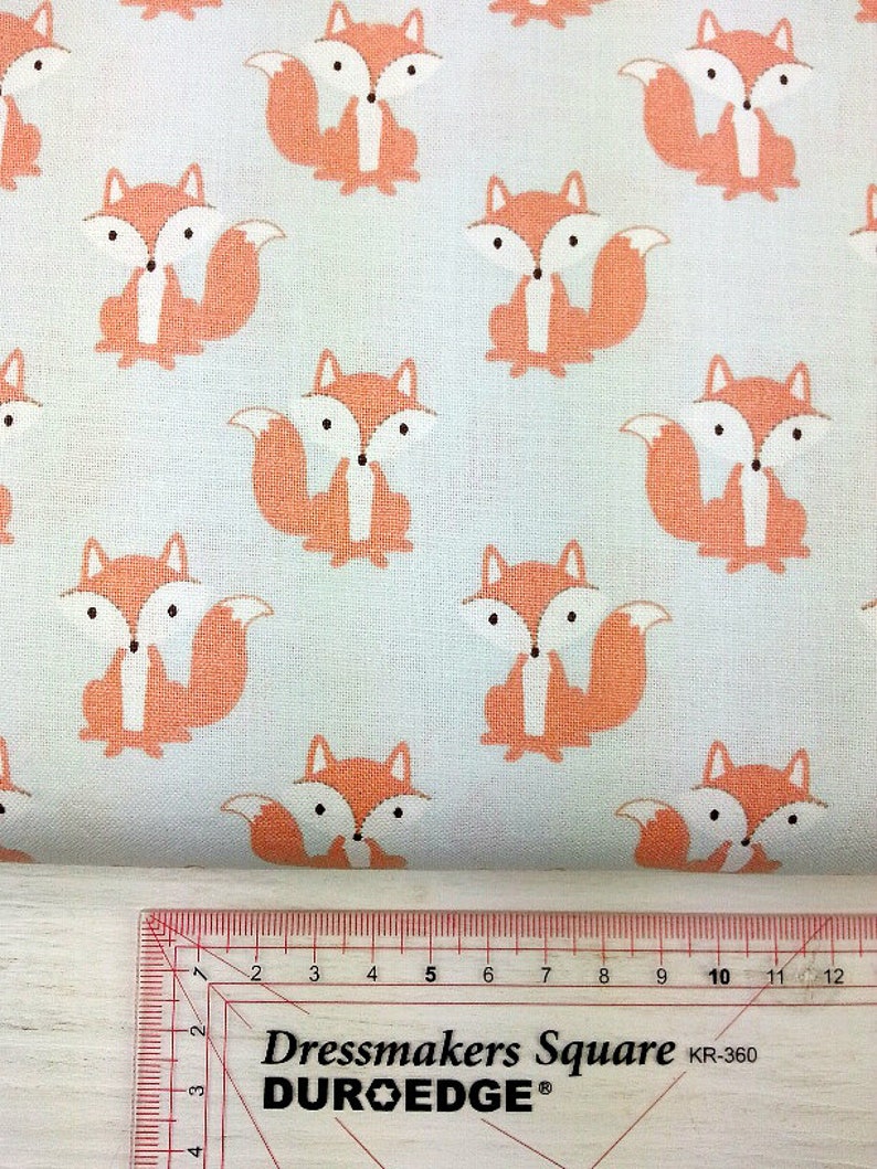 Wood Land Wild Animals colours PolyCotton Fabric Per Metre 114cm Wide