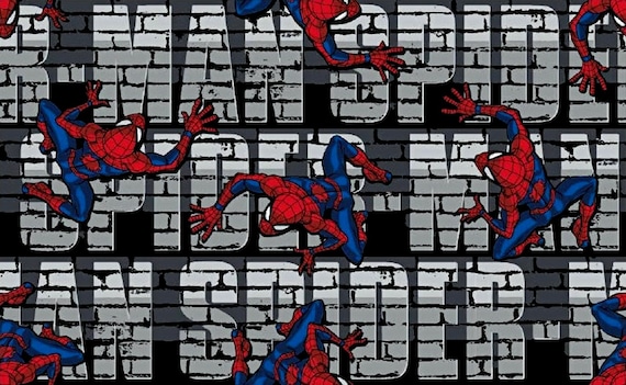 Spiderman Stoff, 100 Baumwolle, Marvel Comics Stoff, Quilten Stoff, Nähen  und Handwerk Superhelden Stoff von der Fat Quarter/halben Meter/Meter